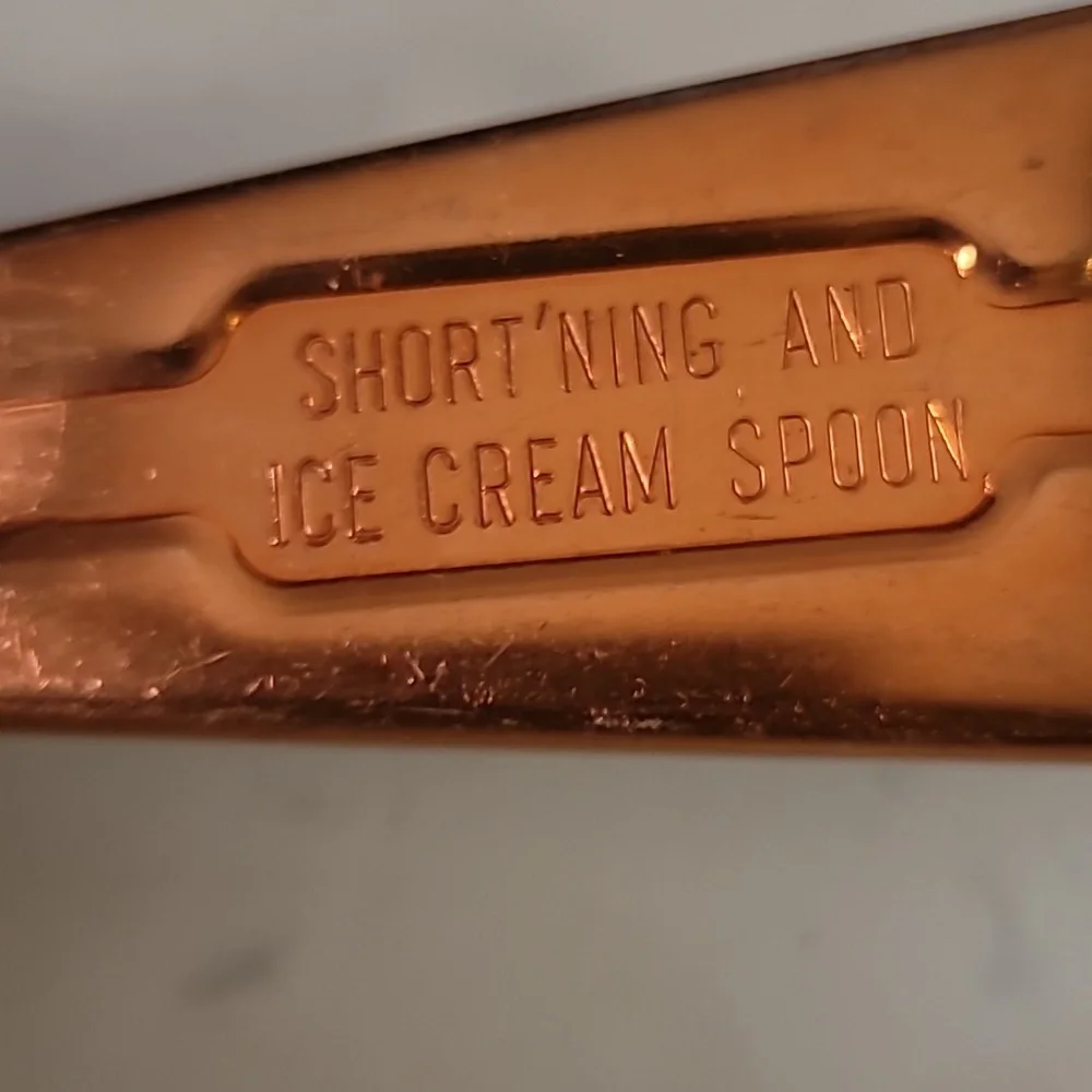 Vintage Copper Aluminum Ice Cream Scoop